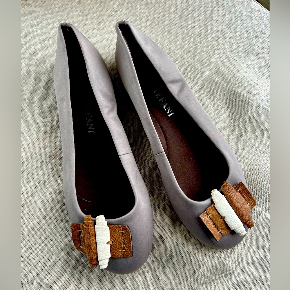 Luca Stefani unique vintage leather flats sz 8.5 like new